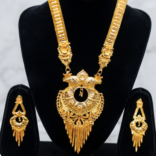 Royal Traditional Gold Plated Necklace Set