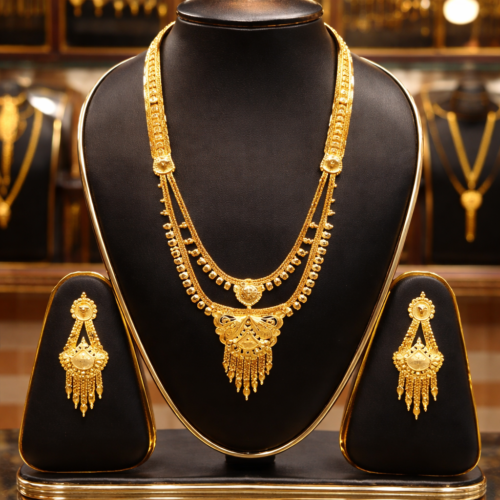 Royal Traditional Gold Plated Necklace Set